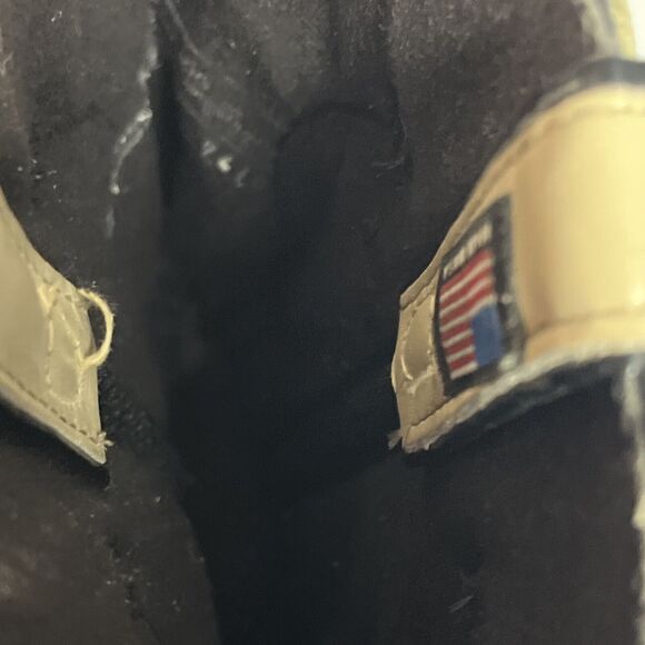 Capezio Cowboy Boots Leather Vintage 1970's Cream with Black Arrow Size 7.5 - Picture 13 of 14